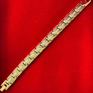 10K Gold Coated Bracelet : Custom Link Designs